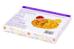 Тарелка сервировочная 20*18*2 см "Кошка" 3 секции