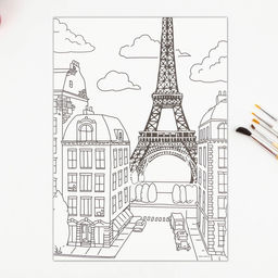 Раскраска акварелью Путешествие по городам, А4 - Школа талантов фото 6