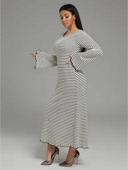 Амелия платье женское (бело-черный) - Lovetex фото 3