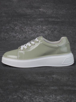 05-PDD215-3 GRAY GREEN Кроссовки женские (натуральная кожа) - Фабричный китай фото 7