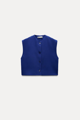 ZW COLLECTION BUTTONED WAISTCOAT TOP - Zara фото 17