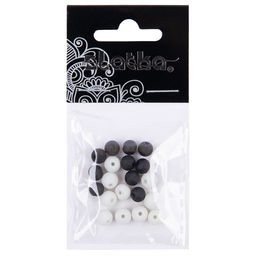 Бусина стеклянная Zlatka LVBD-01 6 мм 5 х 20 шт в пакете с картонным еврослотом №01 ассорти