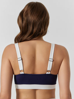 Купальник женский раздельный синий в рубчик - Mark formelle фото 4