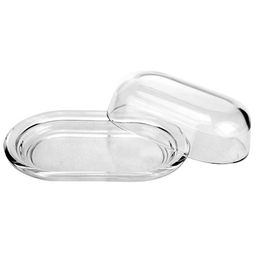 "Бейсик (Basic)" Масленка-сырница стеклянная 13х19,7х6,6см, цветная коробка, Pasabahce (Турция)