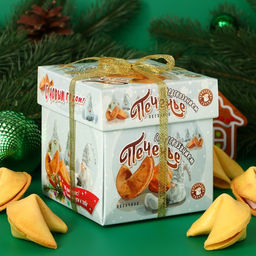 Печенье песочное с новогодними предсказаниями Гномы, 35 г, 5 шт