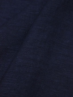 Лен с вискозой с эффектом мятости цв.Темный чернильно-синий, ш.1.4м, лен-53%, вискоза-47%