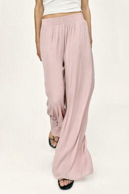 PANTAL?N FLUIDO ANCHO / Marr?n - Zara фото 12