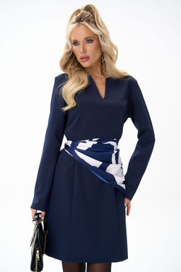 Платье Аврил (черника) - Эльза фото 8