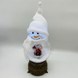 Новогодний декор Ночник - Снеговик с Дедом Морозом 35 см (арт. 7047-1АВС) в ассортименте - Ип лебедев о.ю фото 6