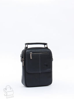 Сумка мужская кожаная 632M black Fuzhiniao