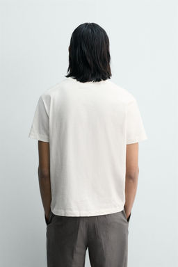 BOXY FIT FADED SLOGAN T-SHIRT - Zara фото 11