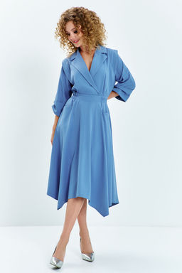 Платье Euro Moda 619-Р голубой