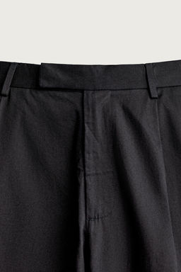 PANTAL?N RELAXED FIT PLIEGUES / ?ndigo - Zara фото 6