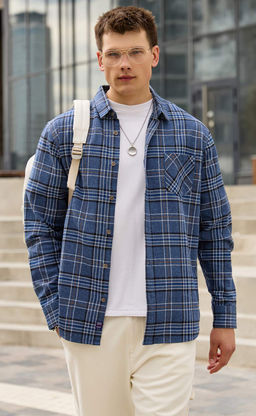 Рубашка F521-0460 grey - Fine joyce фото 3