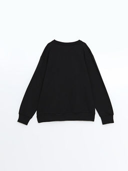 Bisiklet Yaka Bask?l? Erkek ?ocuk Sweatshirt - Waikiki фото 2