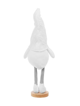 Фигура текстиль «Гном в белом» 55 см, 1 LED, от батареек AG13×3, свечение тёплое белое
