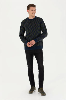 Мужской темно-синий свитер - U.s. polo assn фото 4