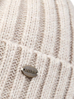 Шапка жен. шерсть+акр LB-BR55042 beige melange - Labbra фото 3