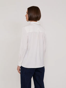 Рубашка однотонная B2412/snowdrop - Emka фото 5
