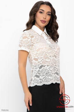 Блузка поло кружевная женская - Bruno фото 6