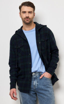 Рубашка фланель P321-0480 emerald - Primm фото 2