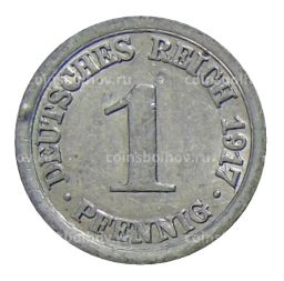 1 пфенниг 1917 года А Германия