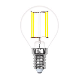 LED-G45-5W/WW/E14/CL/MB GLM10TR Лампа светодиодная. Форма шар, прозрачная. Серия Multibright. Теплый белый свет (3000K). 100-50-10. Картон. ТМ Uniel.