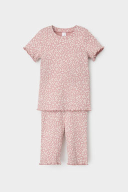 Crockid _ К 1632-1/серая пудра,милые цветочки пижама дет