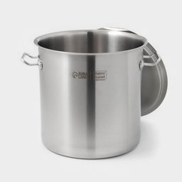 Кастрюля Hanna Knövell, 20 л, d=32.5 см, h=31 см, толщина 0.8 мм, с крышкой, капсульное дно, индукция, нержавеющая сталь, хромированная