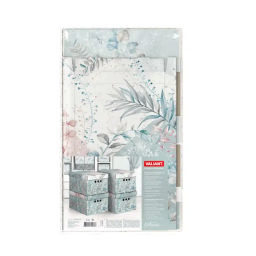 VAL BT-BCTN-BL-4S Короб картонный, складной, малый, 25*33*18.5 см, набор 4 шт., BOTANIC BLUE, шт