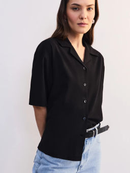 Блуза оверсайз из хлопка и вискозы ZR2605012010-50 / Zarina