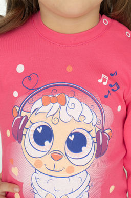 Костюм детский фуксиявасилек рисунок овечка