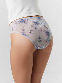 Трусы женские классические мультипак (2 шт.) серые с крупными цветами - Mark formelle фото 4