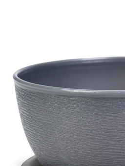 Цена за 3 шт. Горшок для цветов «Фиалочка», 500 мл, d=12.5 см, h=7 см, пластиковый, серый