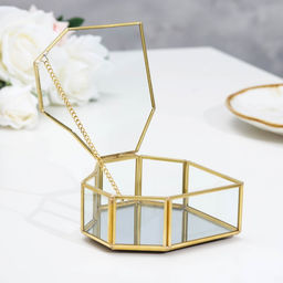 Шкатулка для украшений (колец, колье, серёг) Сердце, стекло, 12?12?4 см