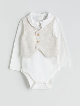 Erkek Bebek ??t??tl? Body ve E?ofman Alt 2li