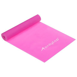Эспандер ленточный для фитнеса ONLYTOP, 150×15×0.03 см, 5 кг, цвета МИКС