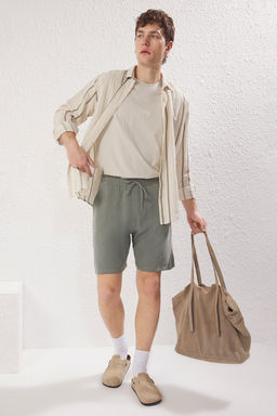 TRENDYOL MAN Erkek Haki %100 Modal Yazl?k Sort & Bermuda TMNSS25SR00009 - Trendyolmilla фото 3