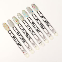 Гель лак для ногтей, MILK GLITTER, 3-х фазный, 8мл, LED/UV, цвет прозрачный (11) - Queen fair фото 12