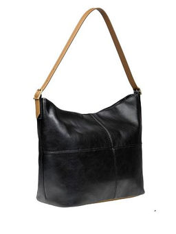 Сумка женская хобо натуральная кожа 48-206-1 цвет черный