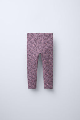 RIBBED PRINTED LEGGINGS - Zara фото 6
