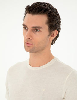 Ekru Slim Fit Ti__rt - Cacharel фото 2