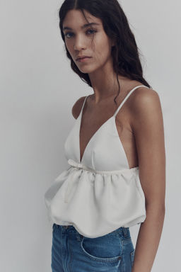 Top burbuja con tirantes espagueti - H&m фото 7