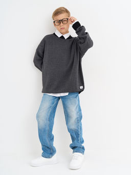 Черный джемпер для мальчика