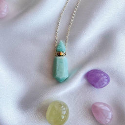 Кулон "Флакон" из Амазонита