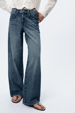 Z1975 STRAIGHT MID-WAIST FULL LENGTH JEANS - Zara фото 2