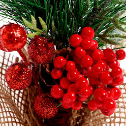 Ветка декоративная новогодняя, 25×15×10 см