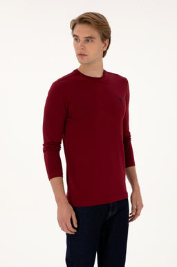 Erkek Bordo Basic Sweatshirt Sepette S_rpriz _ndirim - U.s. polo assn фото 3