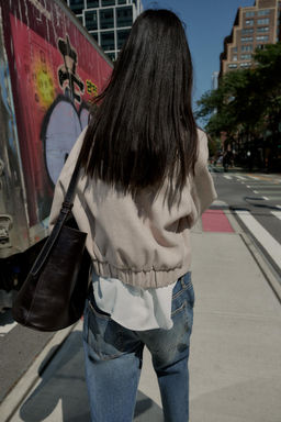 SOFT BOMBER JACKET WITH ELASTIC HEM - Zara фото 3