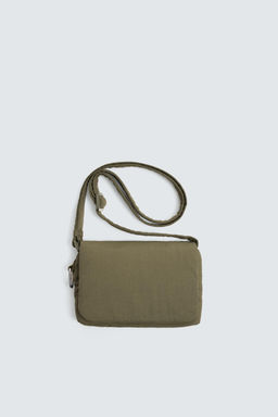 NYLON FLAP CROSSBODY BAG - Zara фото 7